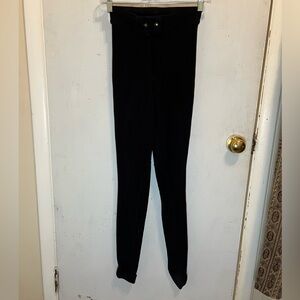 American Apparel Black Horse Riding Ribbed Slim Fit Skinny Pants Bottoms Western